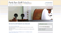 Desktop Screenshot of farb-ton-griff-tabelle.de