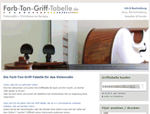 Tablet Screenshot of farb-ton-griff-tabelle.de